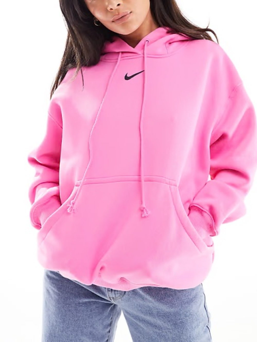 Nike Phoenix Fleece oversized hoodie (pink)